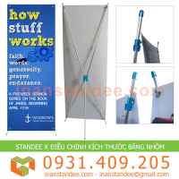 STANDEE X ĐIỀU CHỈNH MÀU XANH