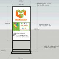 STANDEE KHUNG SẮT TRUNG TÂM THƯƠNG MẠI